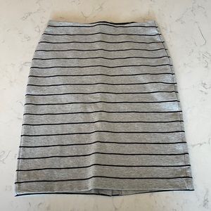 striped pencil skirt